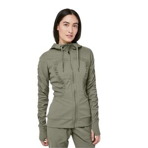 Lululemon Dance Studio‎ Jacket III Sage Green Size 10 Hooded Zip up